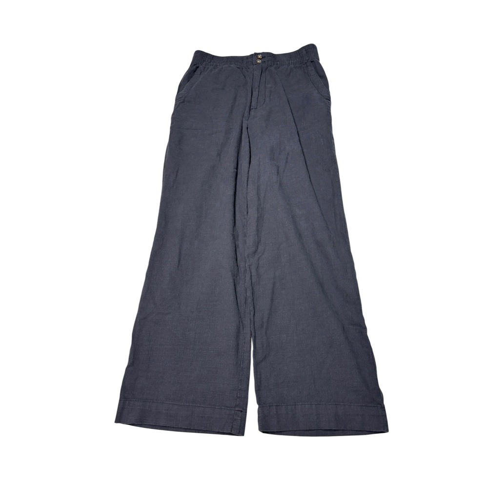 Marine Layer Allison Wide Leg Pants Charcoal Gray Cotton Blend Womens XS W26 L26